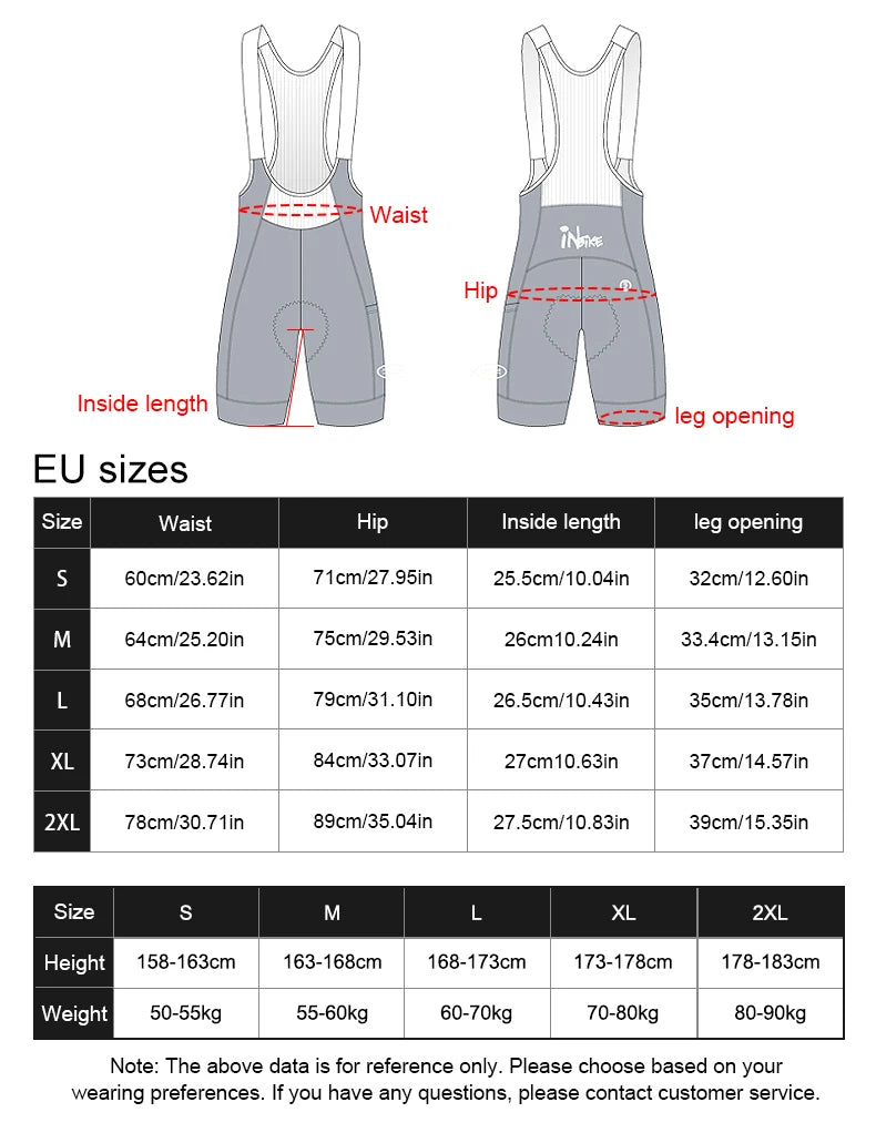 INBIKE Pro Endurance Bib Shorts (5-6 Hour Pad)