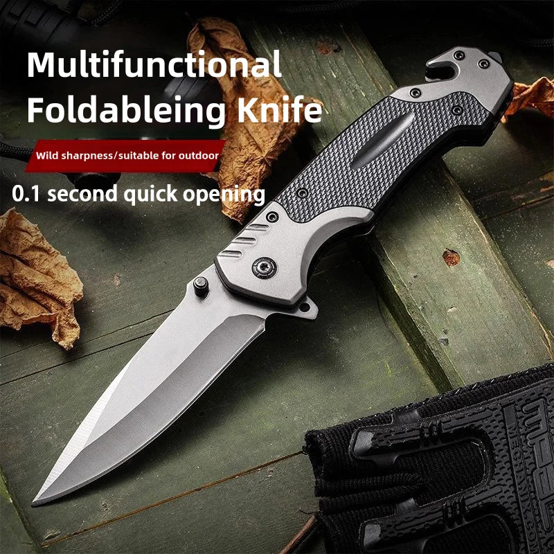 Tactical Rescue & Survival Folding Knife
