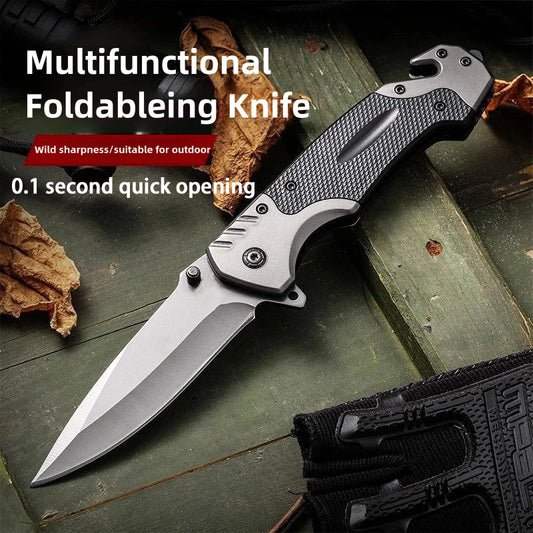 Tactical Rescue & Survival Folding Knife