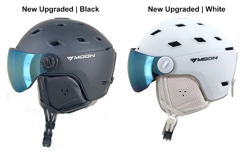 MOON Professional Ski & Snowboard Helmet (with Optional Visor)