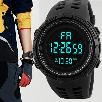 Rugged Digital Sports & Outdoor Watch