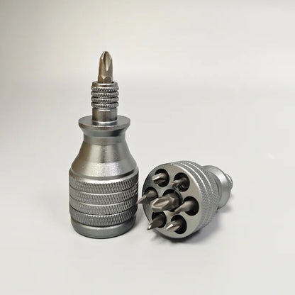 Compact 7-in-1 Aluminum Pocket Screwdriver