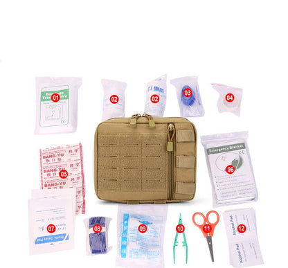 Tactical MOLLE Utility & First Aid Pouch