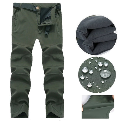Waterproof Fleece-Lined Softshell Jacket & Pants Set