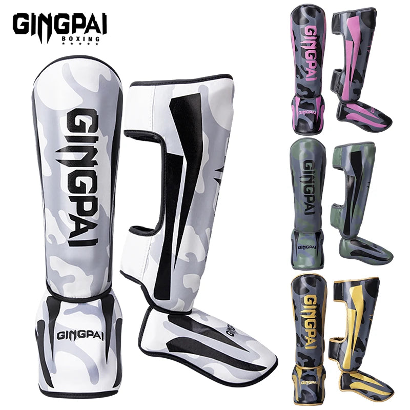 GINGPAI Camo Martial Arts Shin Guards