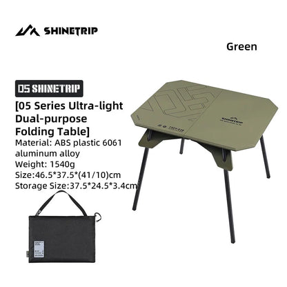 ShineTrip Ultra-light 2-in-1 Convertible Camping Table
