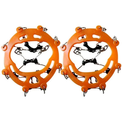 8-Spike Anti-Slip Ice Cleats for Boots & Shoes