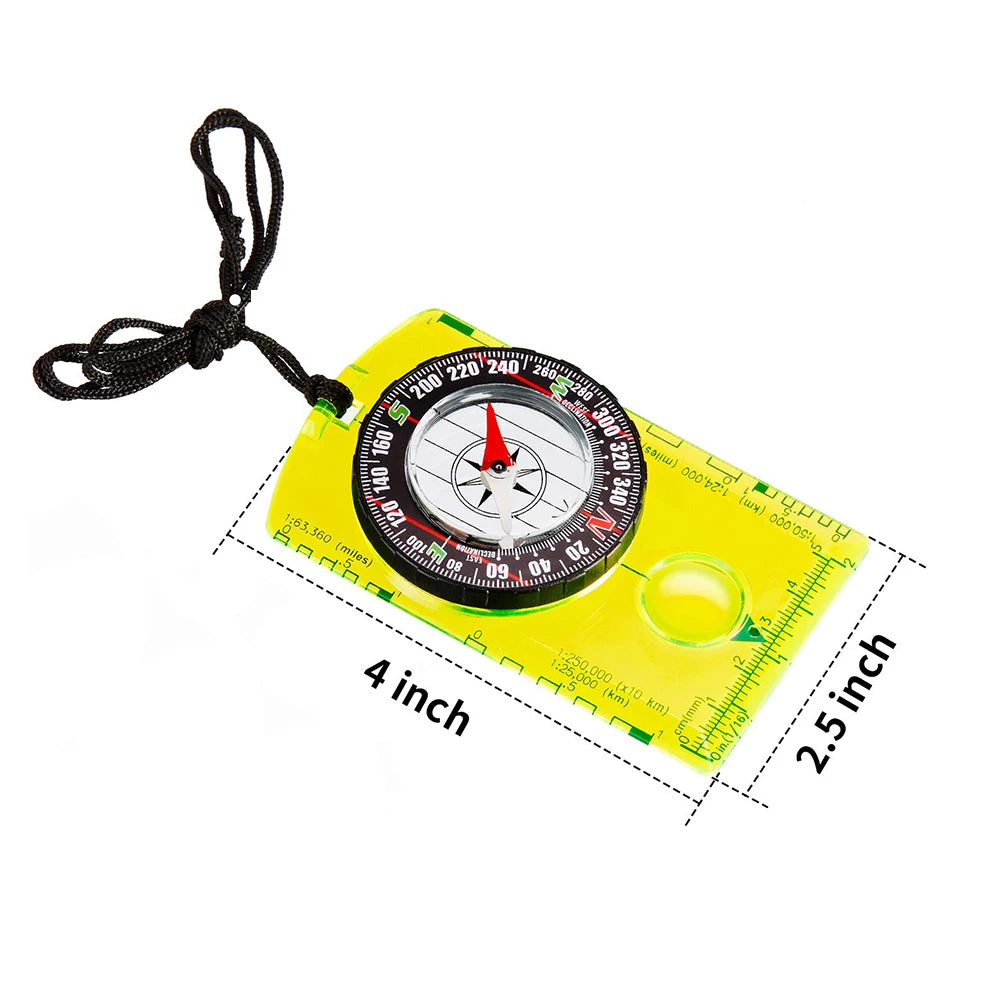Professional Orienteering & Hiking Map Compass