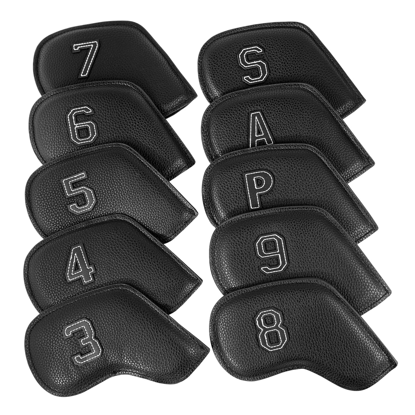 Premium PU Leather Iron Headcover Set