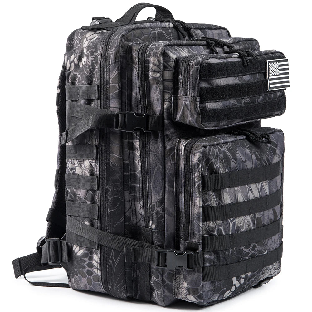 45L Tactical MOLLE Backpack for Hiking & Trekking