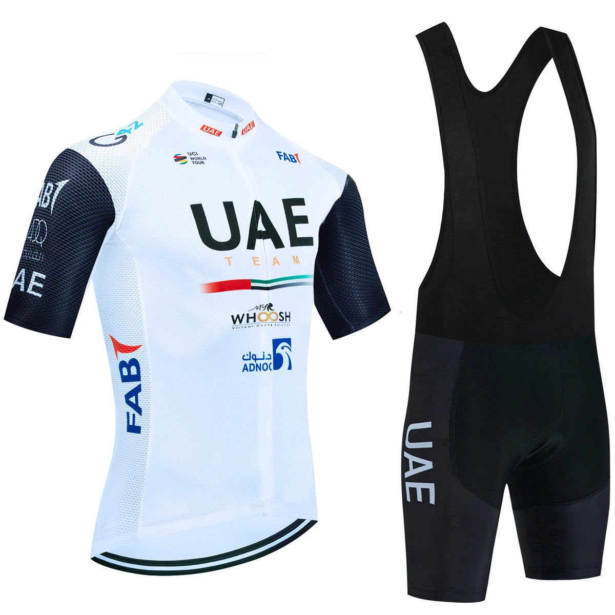 Pro-Team UAE Cycling Jersey & Bib Shorts Set (20D Gel Pad)