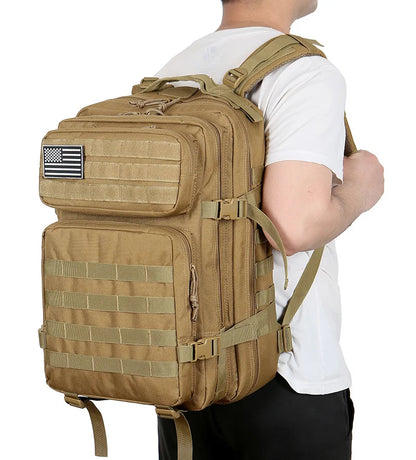 45L Tactical MOLLE Backpack for Hiking & Trekking
