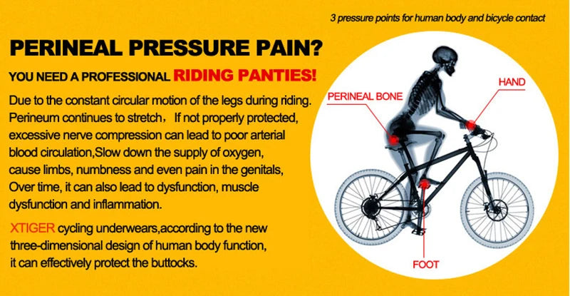 X-TIGER 5D Padded Cycling Underwear Shorts (6-Hour Support)