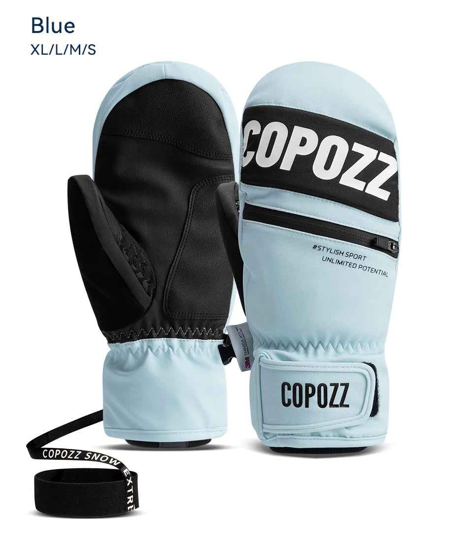 COPOZZ 3M Thinsulate Waterproof Ski Mittens
