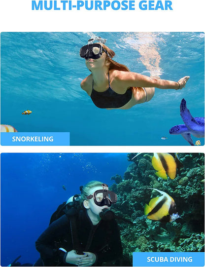 3-in-1 Convertible Snorkel & Dive Mask