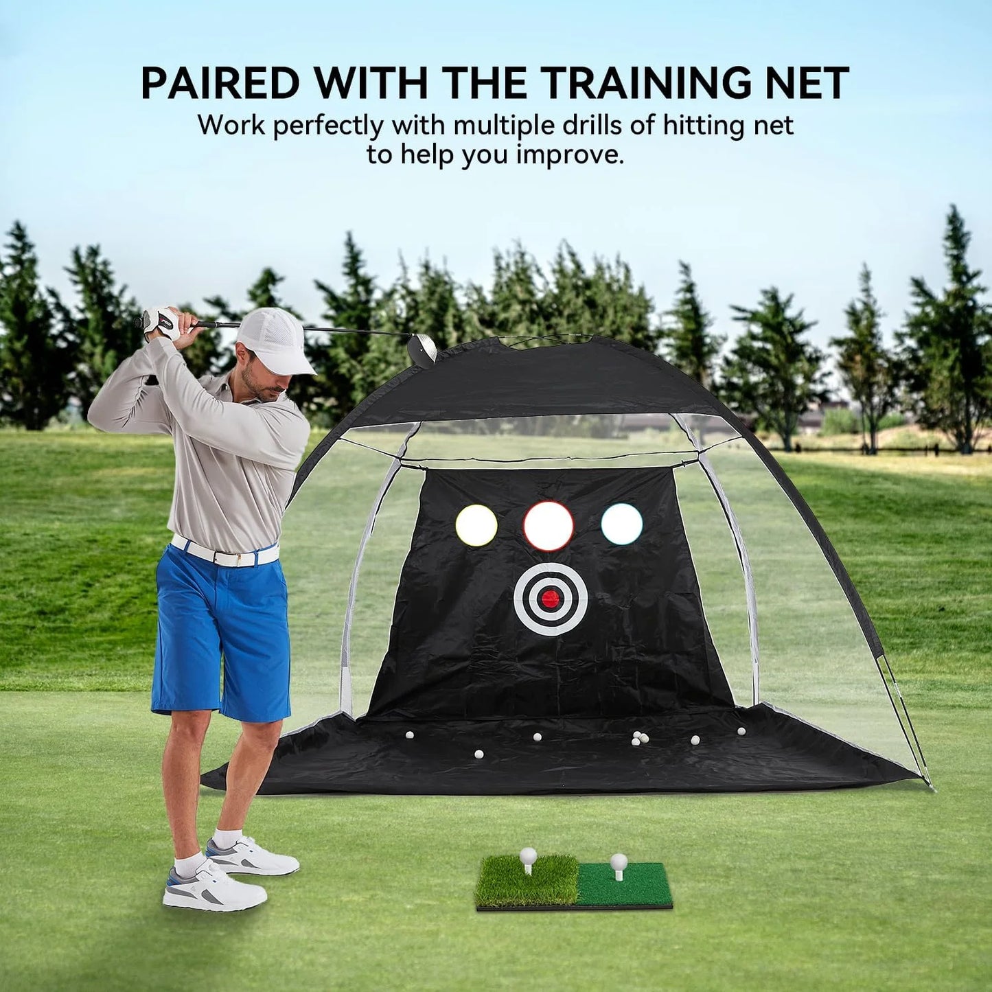 Dual-Turf Golf Hitting Mat