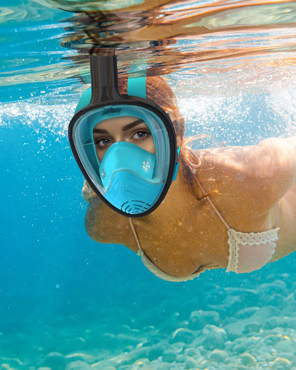 180° Panoramic Full-Face Snorkel Mask