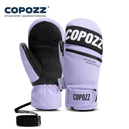 COPOZZ 3M Thinsulate Waterproof Ski Mittens