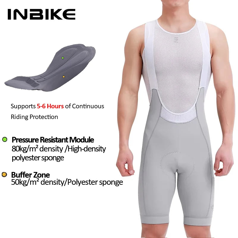 INBIKE Pro Endurance Bib Shorts (5-6 Hour Pad)