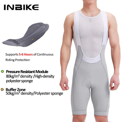 INBIKE Pro Endurance Bib Shorts (5-6 Hour Pad)