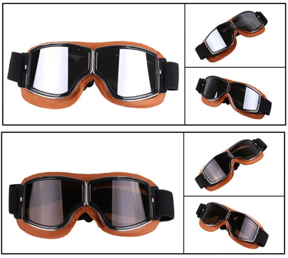 Vintage Leather Motorcycle & Ski Goggles