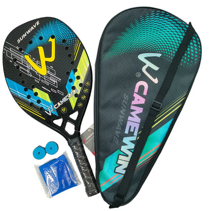 Camewin 3K Beach Tennis Racket - Full Carbon Fiber - Rough Surface