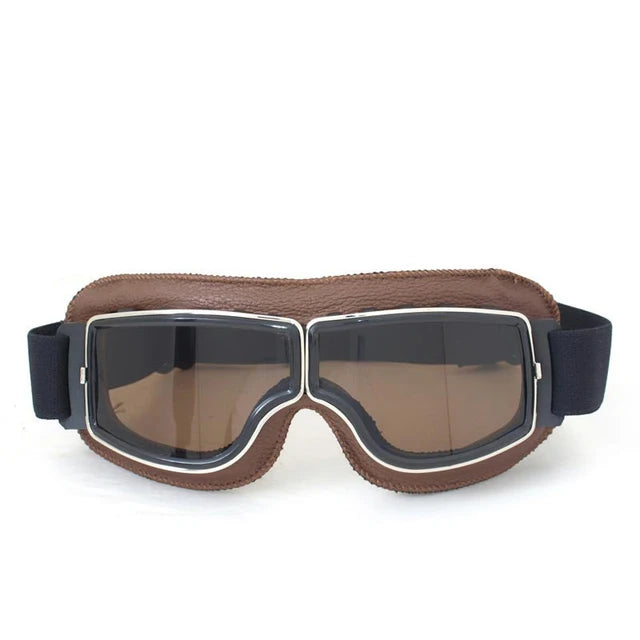Vintage Leather Motorcycle & Ski Goggles