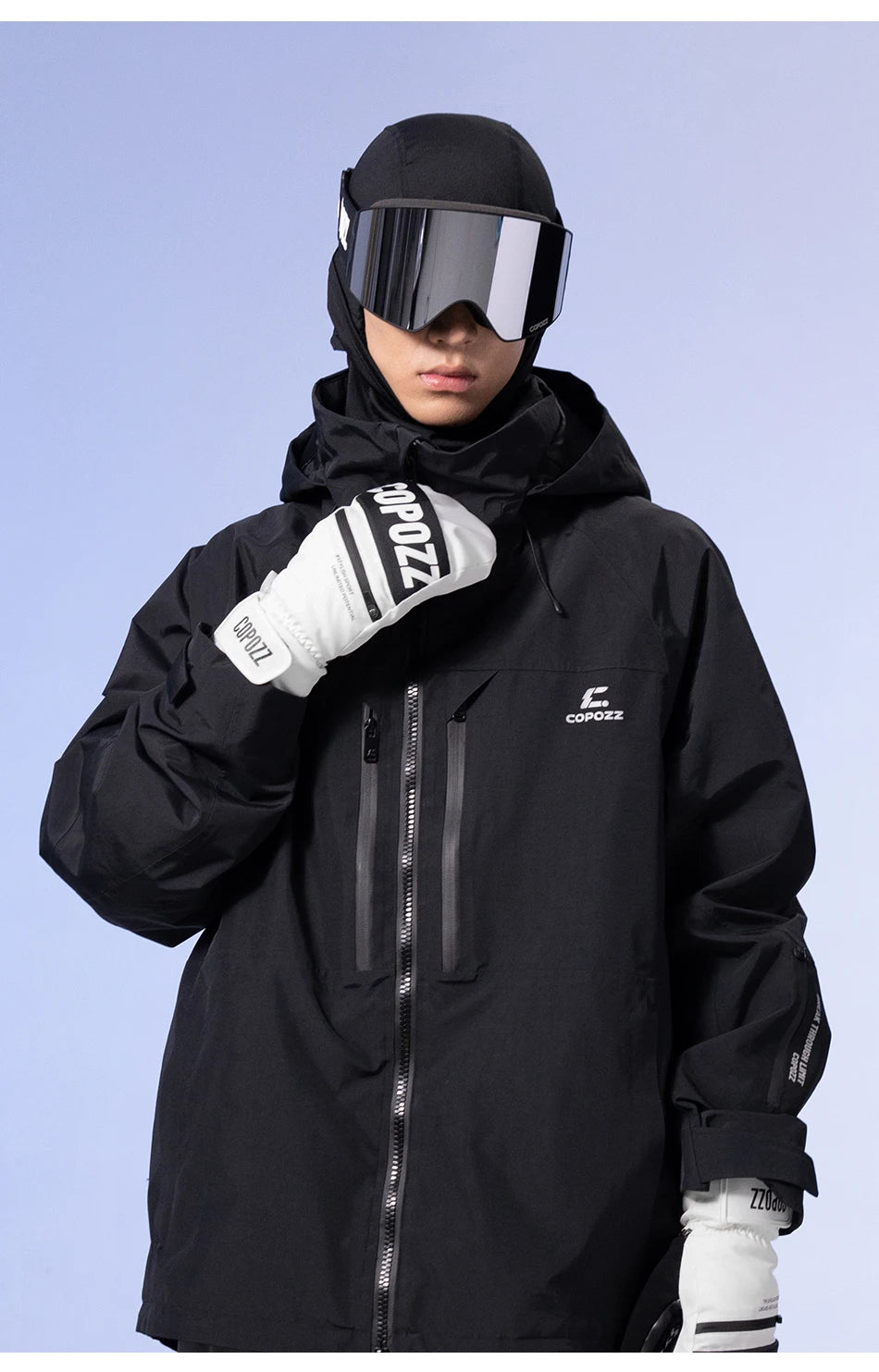 COPOZZ 3M Thinsulate Waterproof Ski Mittens