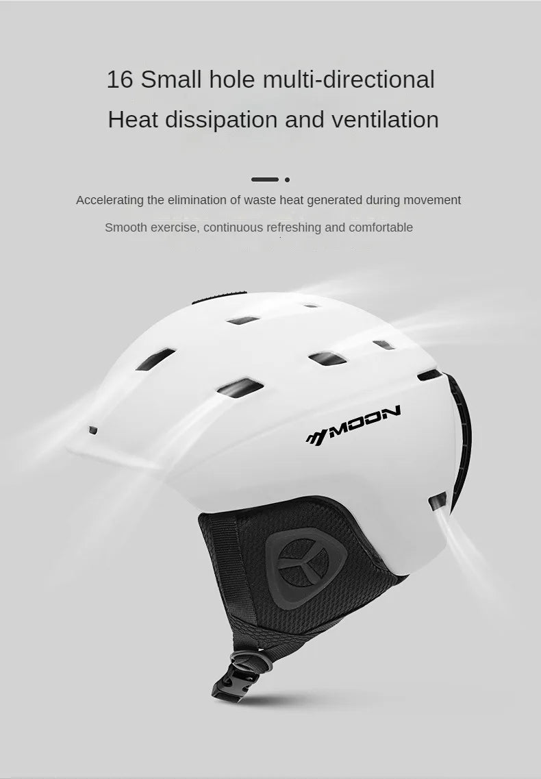 MOON Professional Ski & Snowboard Helmet (with Optional Visor)