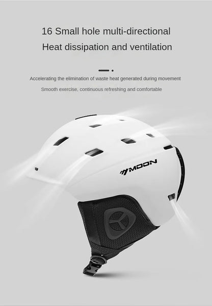 MOON Professional Ski & Snowboard Helmet (with Optional Visor)
