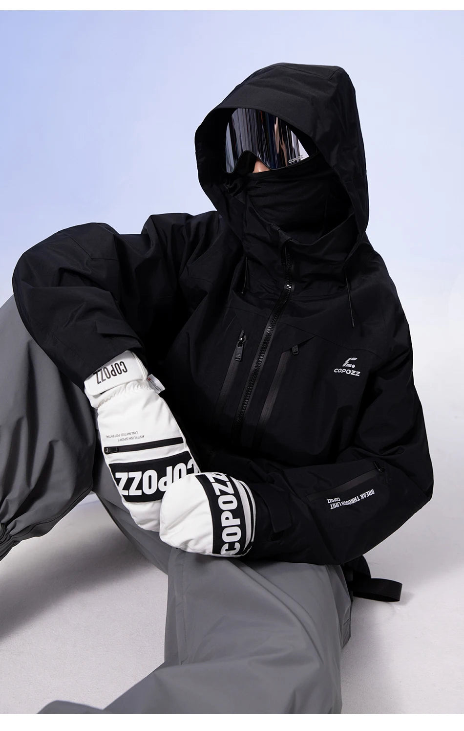 COPOZZ 3M Thinsulate Waterproof Ski Mittens