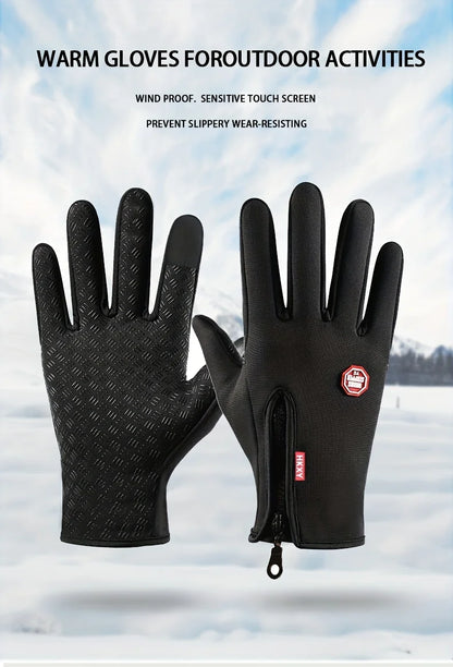 Waterproof Touchscreen Thermal Gloves for Outdoor Sports