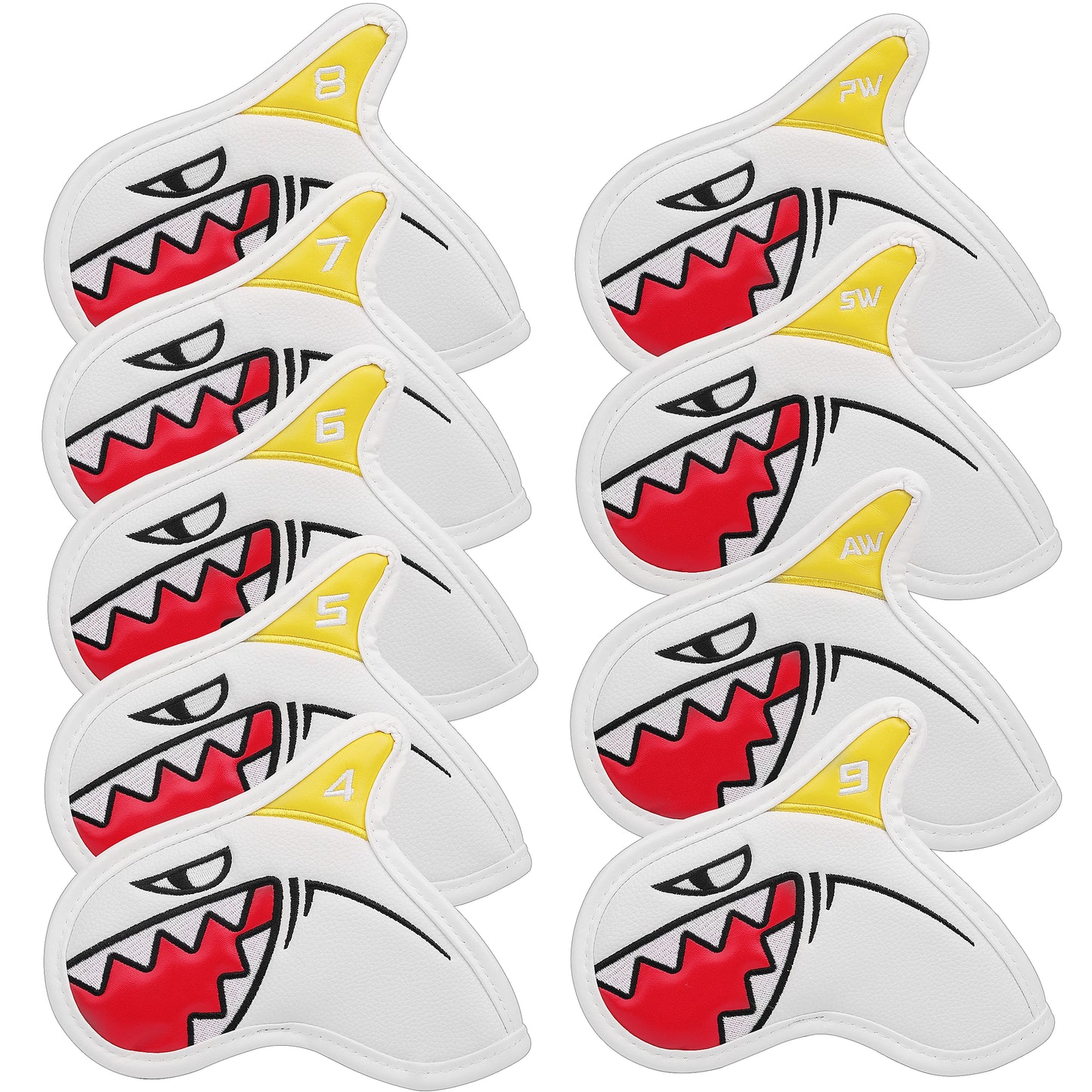 Premium PU Leather Iron Headcover Set