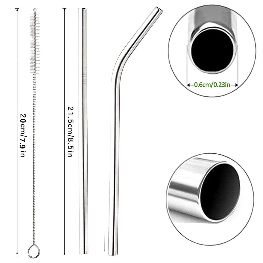 Reusable Stainless Steel Straws