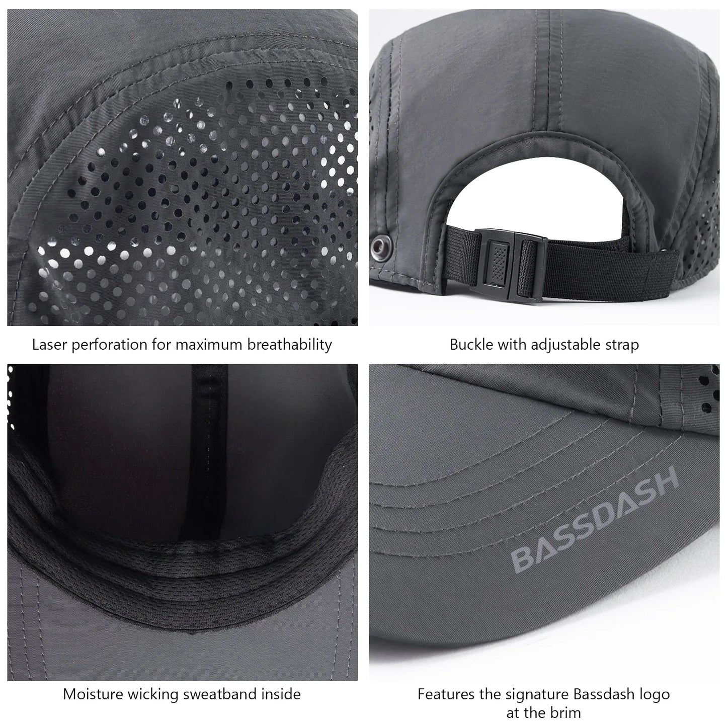 BASSDASH UPF 50+ Convertible Sun Hat