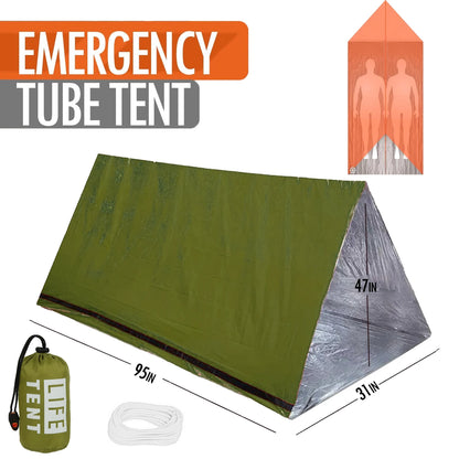 Emergency Survival Shelter Tent (2-Person Mylar Tent)