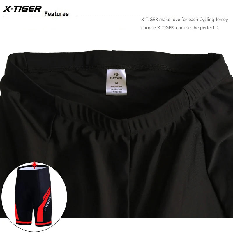 X-TIGER Pro Competition Padded Cycling Shorts