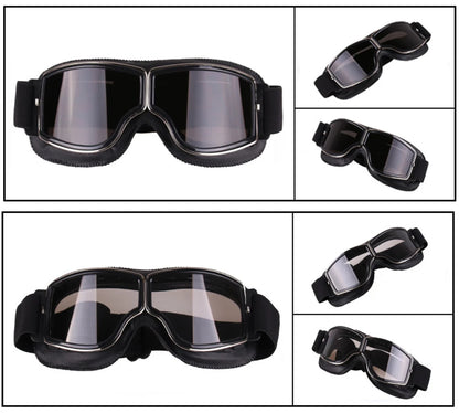 Vintage Leather Motorcycle & Ski Goggles