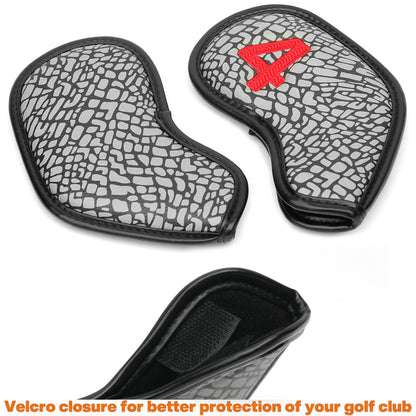 Premium PU Leather Iron Headcover Set