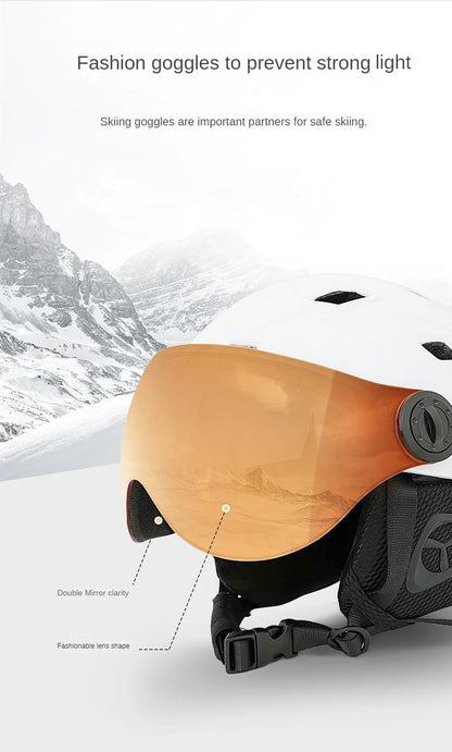 MOON Professional Ski & Snowboard Helmet (with Optional Visor)