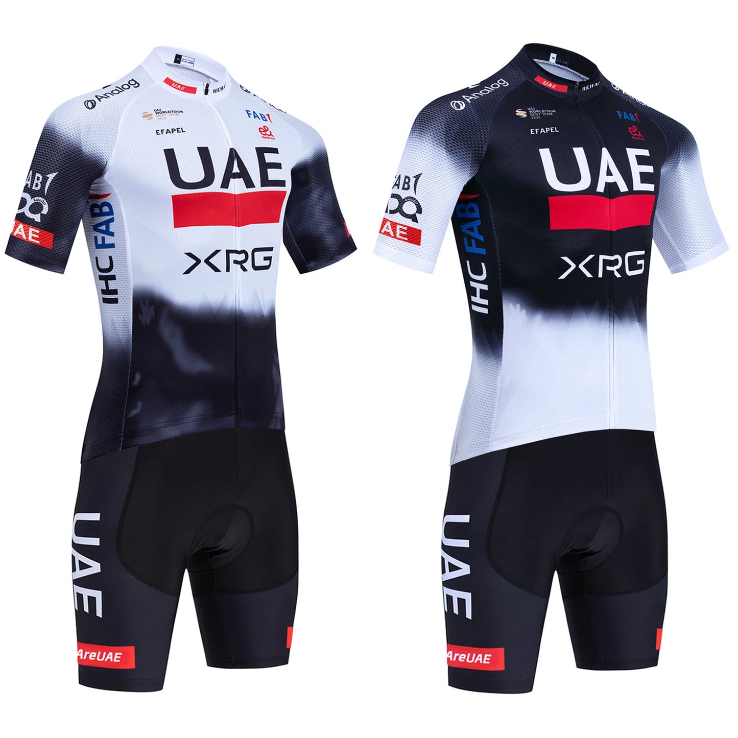 Pro-Team UAE Cycling Jersey & Bib Shorts Set (20D Gel Pad)