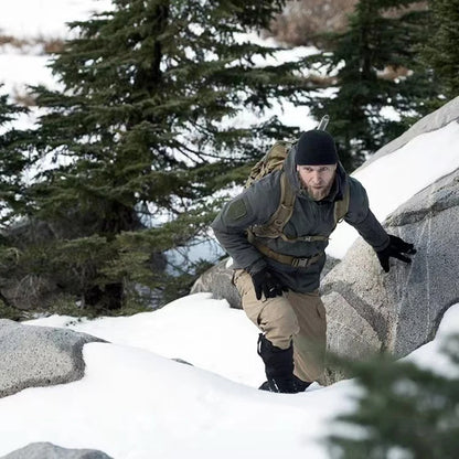 Waterproof Fleece-Lined Softshell Jacket & Pants Set