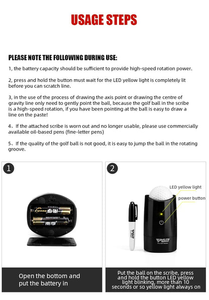 PGM Electric Center-of-Gravity Golf Ball Liner