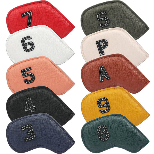 Premium PU Leather Iron Headcover Set