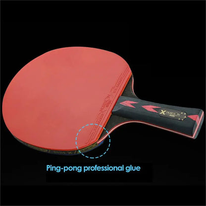HUIESON 6-Star Carbon Table Tennis Racket Set (2-Pack)