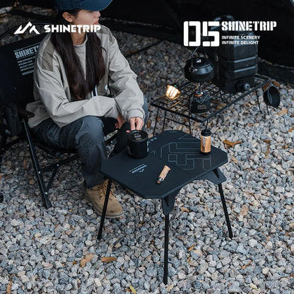 ShineTrip Ultra-light 2-in-1 Convertible Camping Table