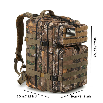 45L Tactical MOLLE Backpack for Hiking & Trekking