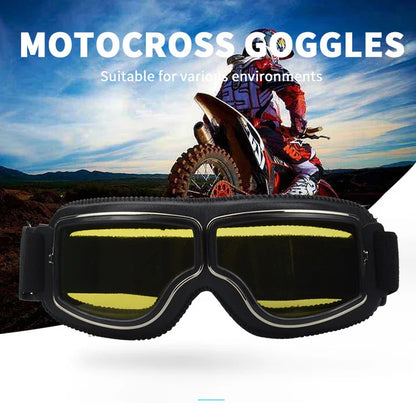 Vintage Leather Motorcycle & Ski Goggles