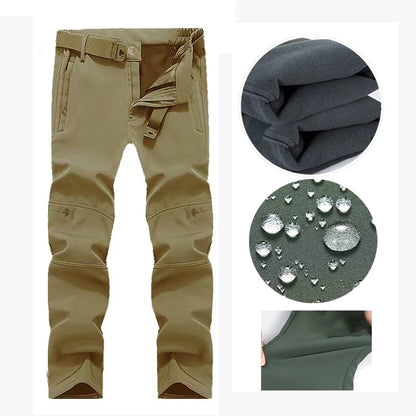 Waterproof Fleece-Lined Softshell Jacket & Pants Set