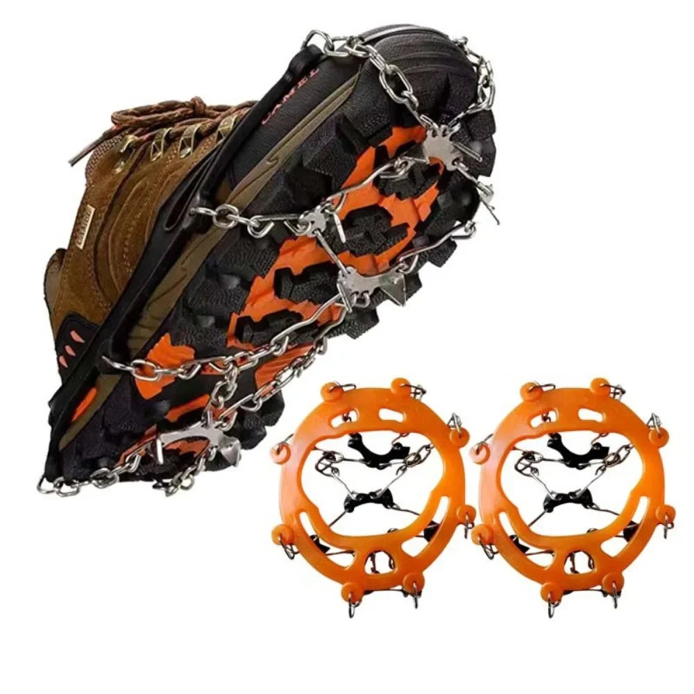 8-Spike Anti-Slip Ice Cleats for Boots & Shoes